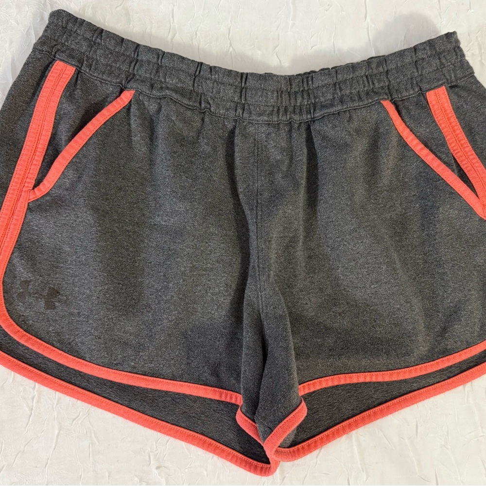 Under Armour Women's Charcoal and Coral Athletic Shorts